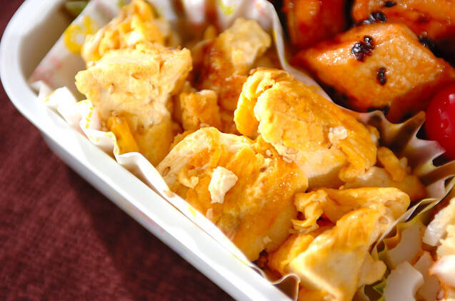 くずし豆腐の卵炒め