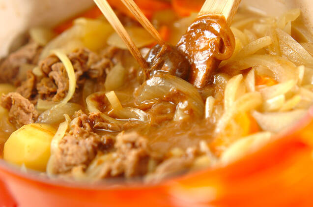 ひらひらお肉のカレーの作り方の手順4