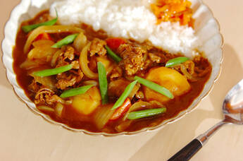 ひらひらお肉のカレー