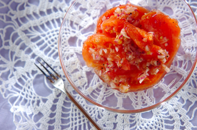 完熟トマトのビネガーサラダ 副菜 レシピ 作り方 E レシピ 料理のプロが作る簡単レシピ