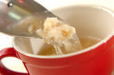 温泉卵入りあっさりホタテスープの作り方4