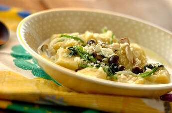 サツマイモのニョッキ クリームソース