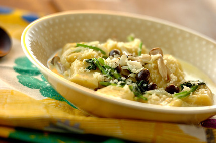 サツマイモのニョッキ　クリームソース