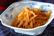 大根のピリ辛炒め