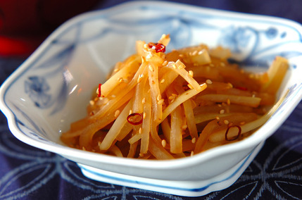 大根のピリ辛炒め