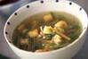 水菜の中華風スープの作り方の手順
