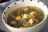 水菜の中華風スープ