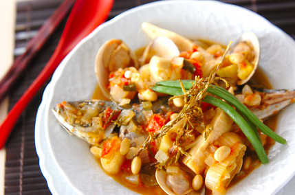 大豆入り和風ブイヤベース