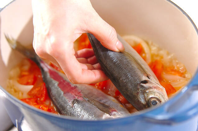 大豆入り和風ブイヤベースの作り方の手順3