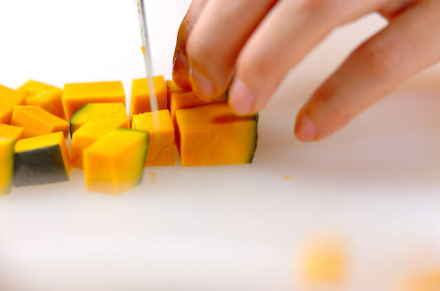 パンプキンおからマフィンの作り方の手順1