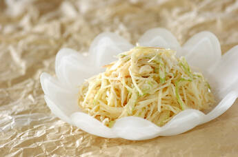 セロリと新ジャガのタラコサラダ