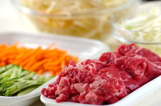 ビビンバ素麺の作り方の手順2