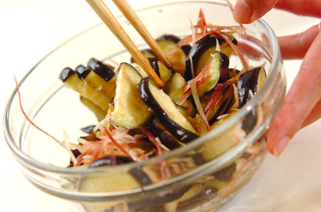 ナスのもみ漬けの作り方の手順5