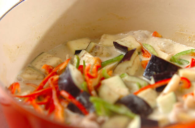 タイ風チキンカレーの作り方の手順7