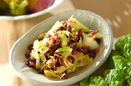 キャベツのしば漬け和え