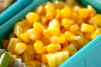 トウモロコシのバターしょうゆ