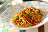 豆モヤシのペッパー炒め