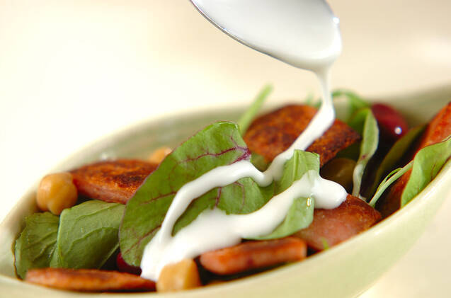 カリカリポークのサラダの作り方の手順3