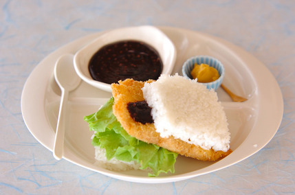 チーズカツライスバーガー