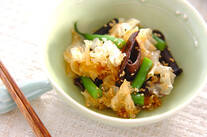 キクラゲのゴマ和え