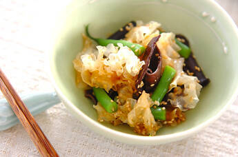 キクラゲのゴマ和え