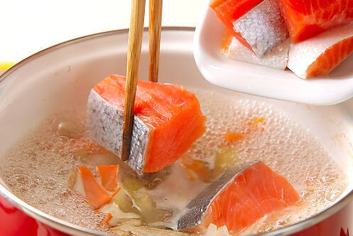 鮭の酒粕煮の作り方の手順5