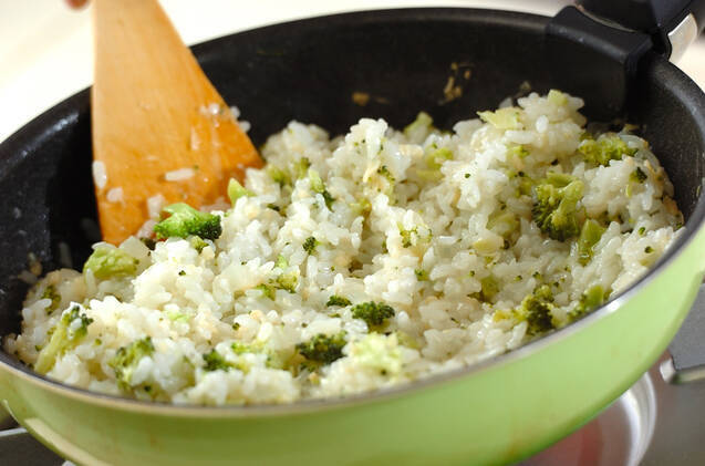 サキイカスープのリゾットの作り方の手順4