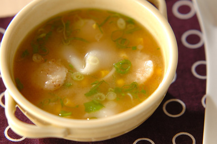 ホタテバターのみそスープ