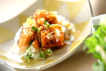 ゴボウ天のおろし和え