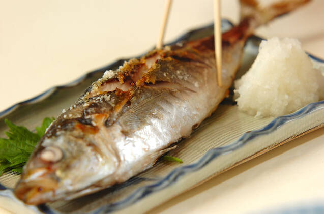 アジの塩焼きおろし添えの作り方の手順5