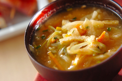 切干し大根の田舎みそ汁