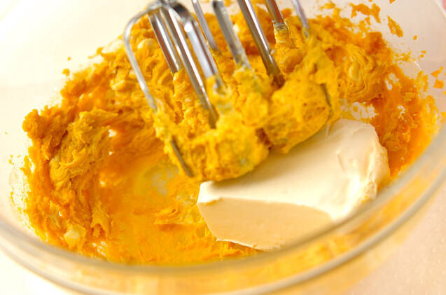 カボチャのチーズケーキの作り方の手順5