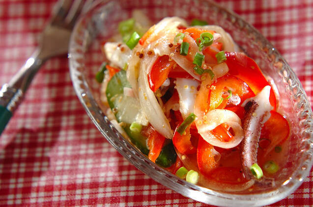 さっぱり！プリプリイカのマリネ