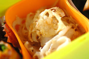 レンコンのチーズ焼き