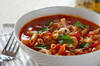 アサリと魚介のトマトスープパスタの作り方の手順