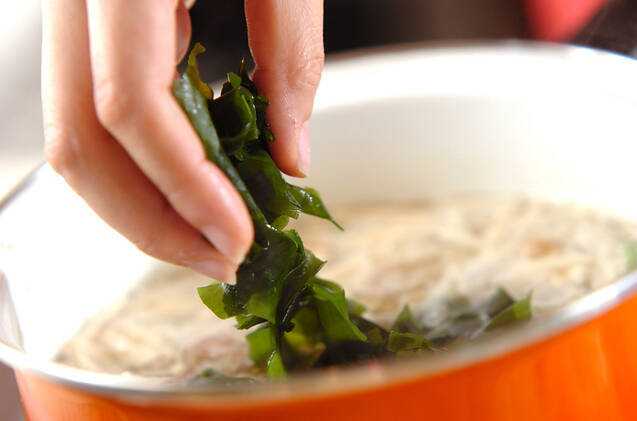 春雨のピリ辛スープの作り方の手順8