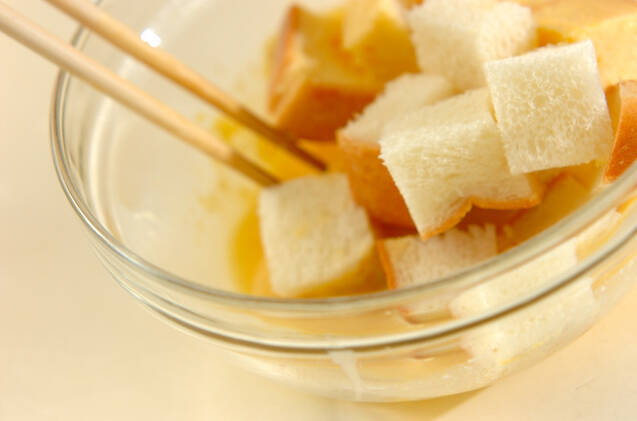 ハムとチーズのフレンチトーストの作り方の手順2