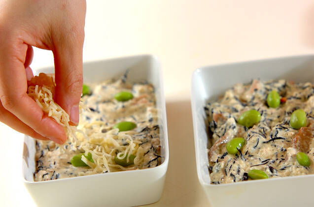 豆腐の和風キッシュの作り方の手順4