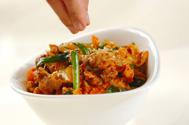 豚キムチーズ丼の作り方の手順7