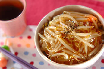 モヤシのあんかけ丼