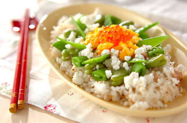 鮮やかお豆の洋風ちらし寿司