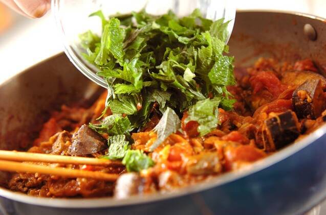 ナスカレーの作り方の手順4