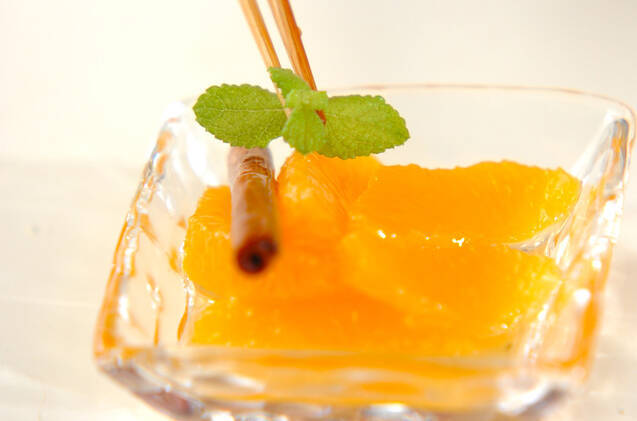 ハチミツ風味のオレンジの作り方の手順3