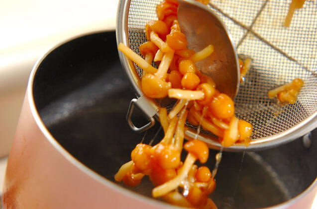 ナメコのみそ汁の作り方の手順3