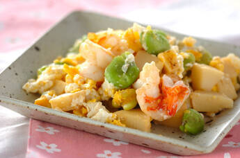 エビの春色中華炒め