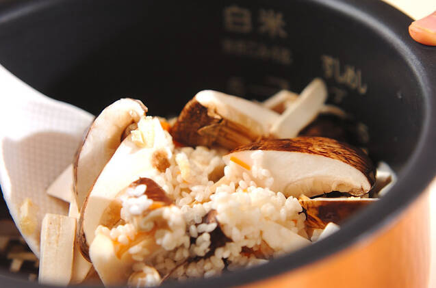 松茸ご飯の作り方の手順7