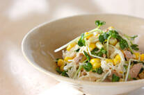 大根とコーンのサラダ