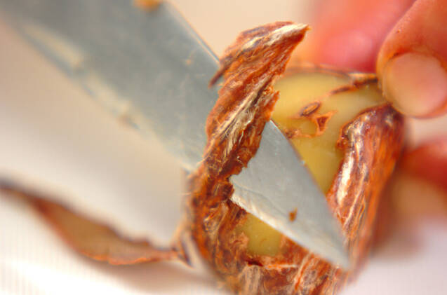 秋の味覚を味わう！もち米入り栗ご飯の作り方の手順1