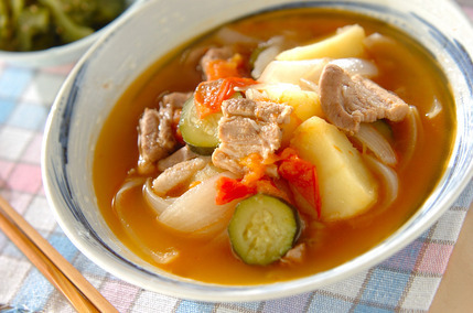 豚バラと夏野菜煮