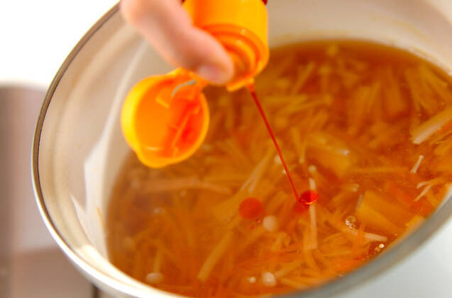 エノキサンラータンの作り方の手順5